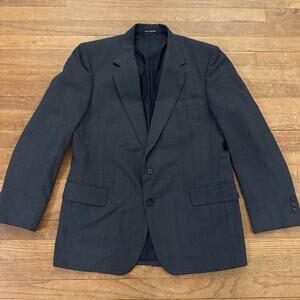 Foreman & Clark gray two button blazer jacket size 44 b20